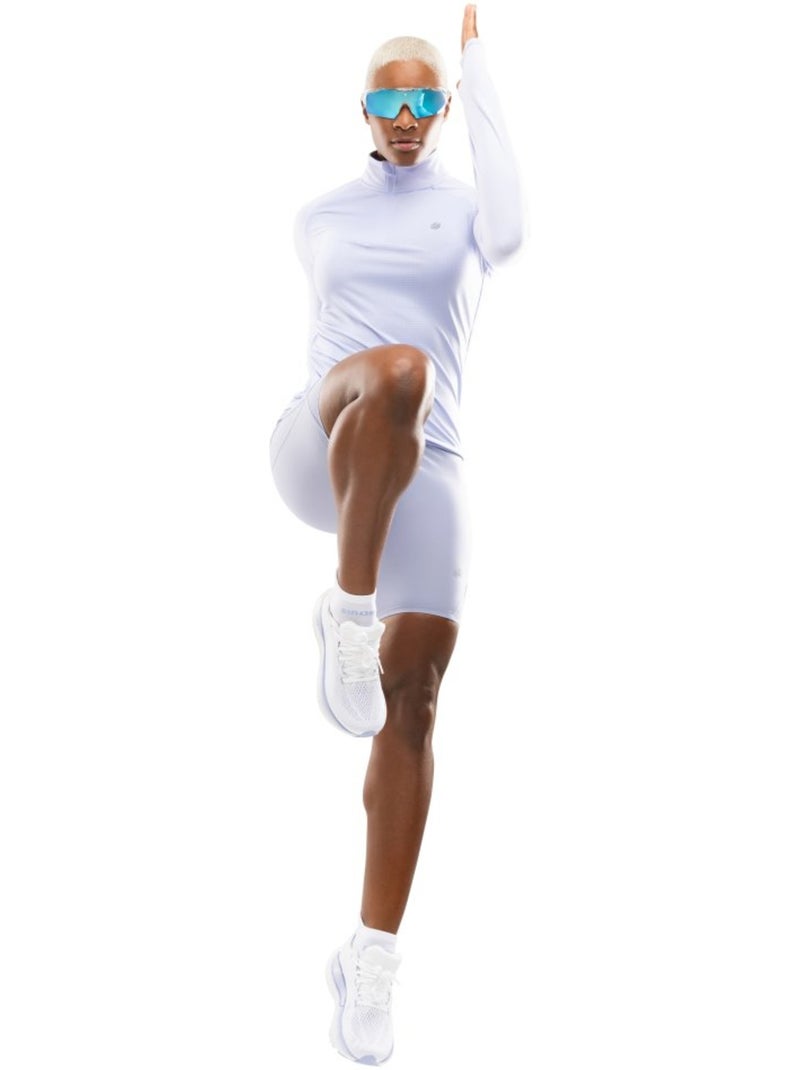 Pull running demi-zip femme fitness femme center lilac Violet - Kiabi