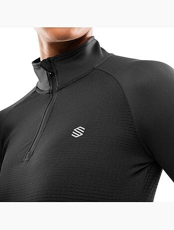 Pull running demi-zip femme fitness femme center