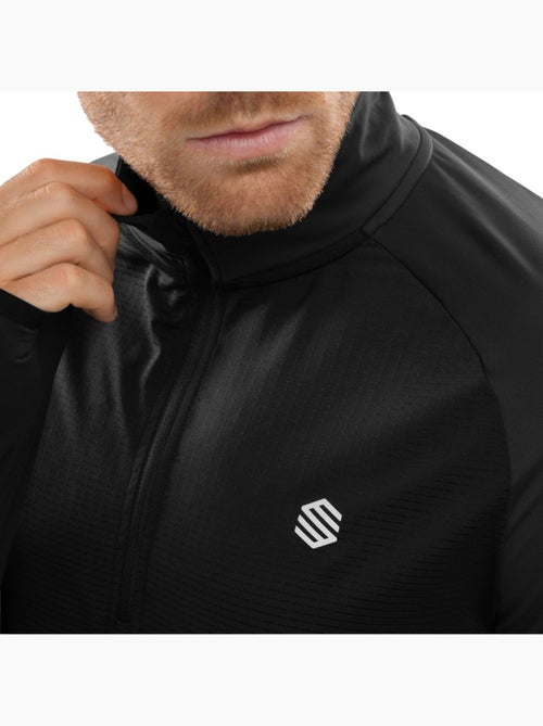 Pull running demi-zip homme fitness homme intuit - Kiabi