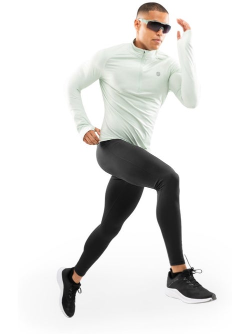 Pull running demi-zip homme fitness homme intuit - Kiabi