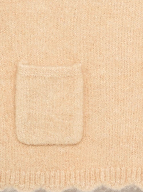 Pull sans manches avec écharpe amovible - Kiabi