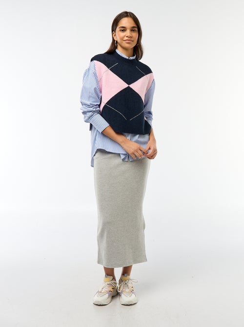 Pull sans manches avec liens à nouer sur les côtés - Kiabi