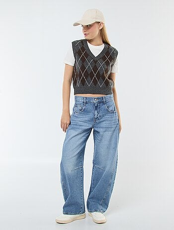 Pull sans manches avec tee-shirt 2-en-1