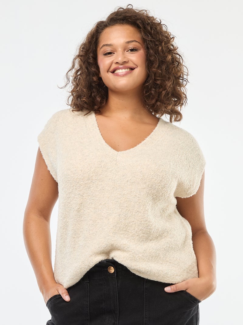 Cardigan à Capuche Goodthreads Pour Femme - Tissu Extensible Pelucheux - Coupe Fluide - Couleur Caramel - Taille M