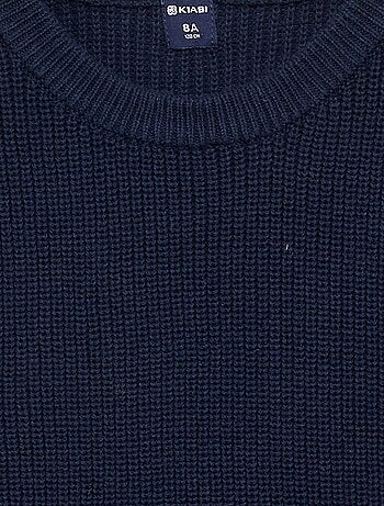 Pull sans manches en maille tricot