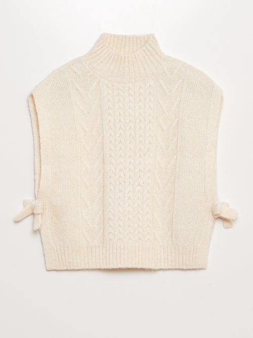 Pull sans manches en tricot - Kiabi