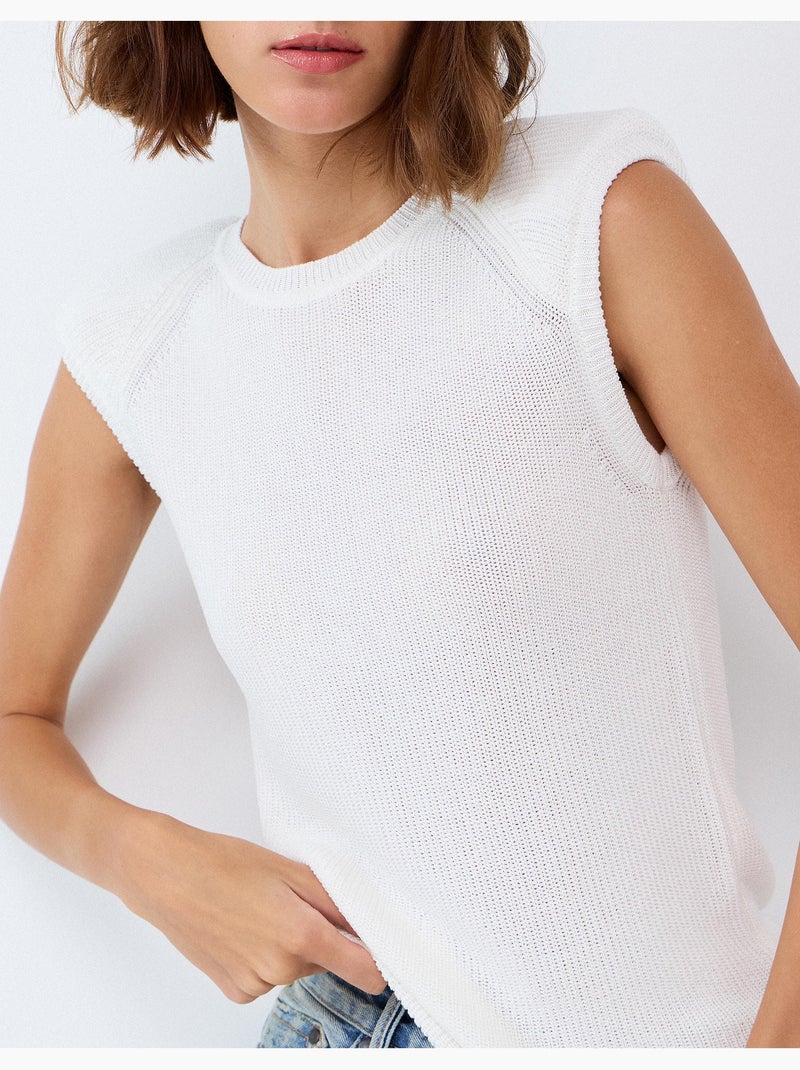 Pull sans manches, mo fashion Beige - Kiabi