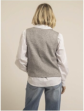 Pull sans manches paillettes klaudia