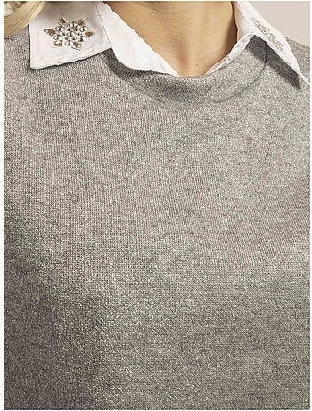 Pull sans manches paillettes klaudia