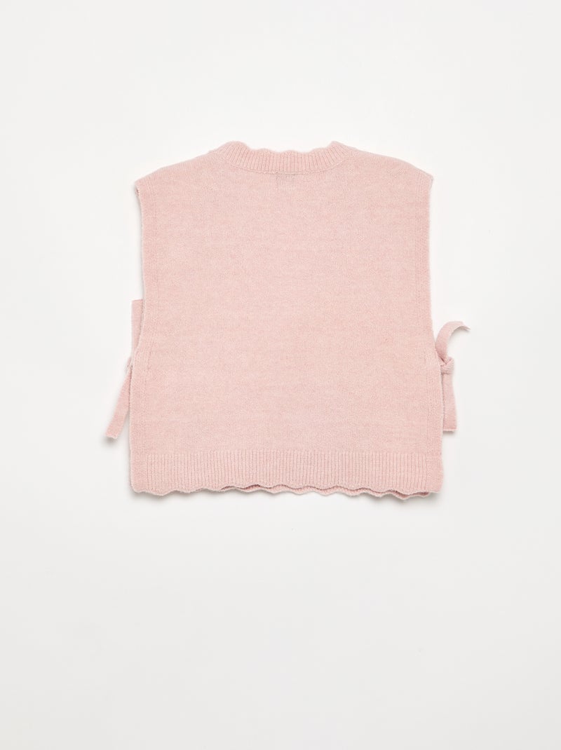 Pull sans manches Rose - Kiabi