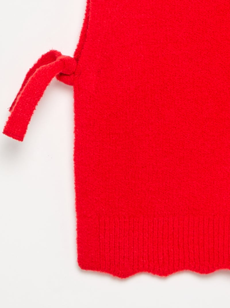 Pull sans manches Rouge - Kiabi