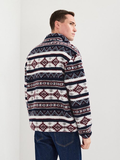 Pull Sherpa avec fermeture éclair, MO Fashion - Kiabi