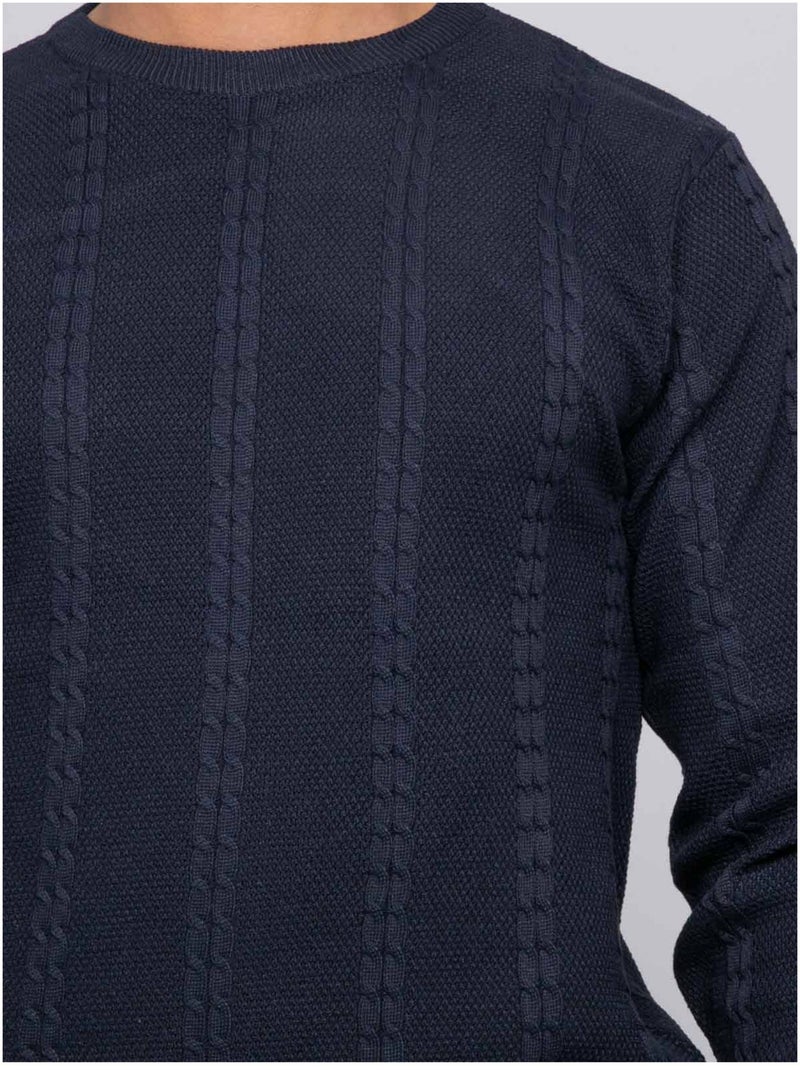 Pull torsade amorol Bleu marine - Kiabi
