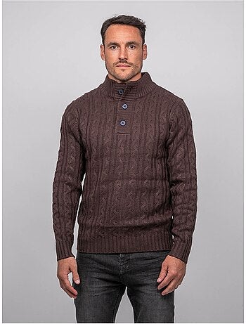Pull torsadé col montant lagow