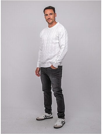 Pull torsadé col rond lalor