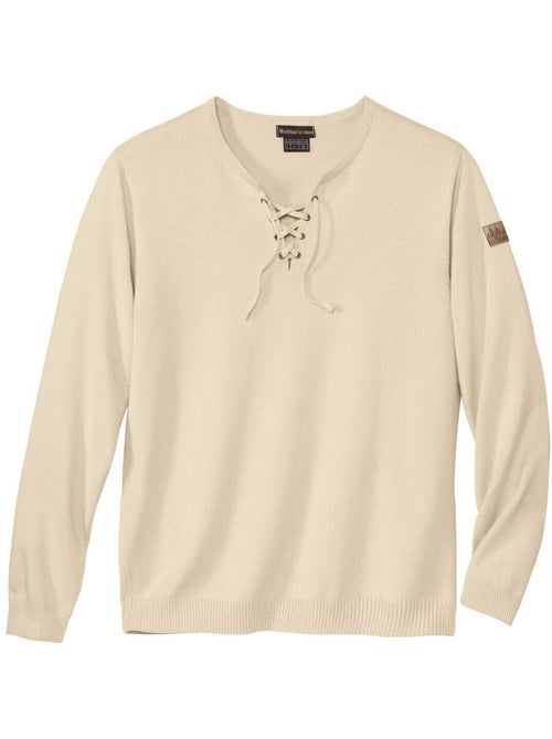 Pull Tricot Col Lacé - ATLAS FOR MEN - Kiabi Pull Tricot Col Lacé - ATLAS FOR MEN - Kiabi