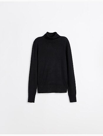 Pull tricoté à col montant, mo fashion