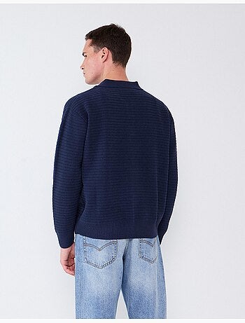 Pull tricoté à col polo, mo fashion