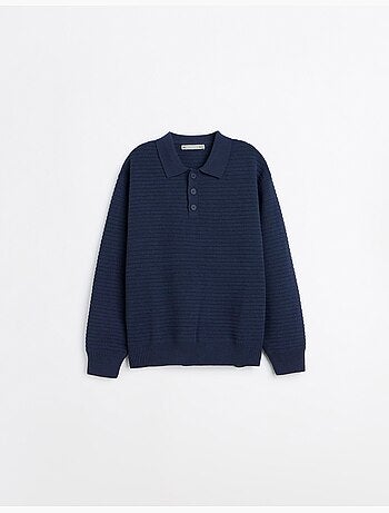 Pull tricoté à col polo, mo fashion