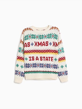 Pull tricoté de noël, mo fashion