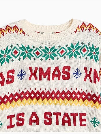 Pull tricoté de noël, mo fashion