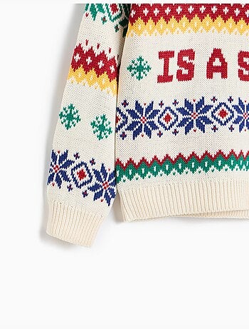 Pull tricoté de noël, mo fashion