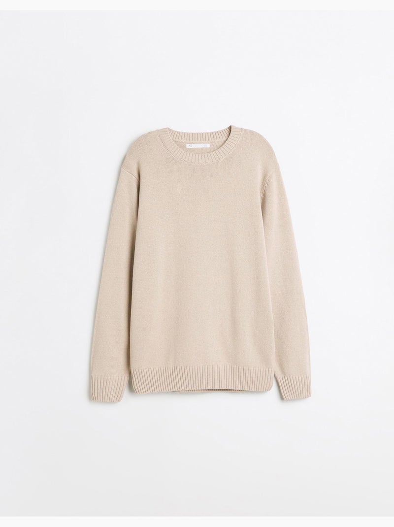 Pull tricoté, mo fashion Beige - Kiabi