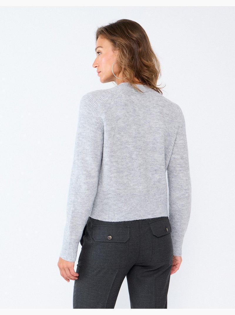 Pull tricoté, mo fashion Gris - Kiabi