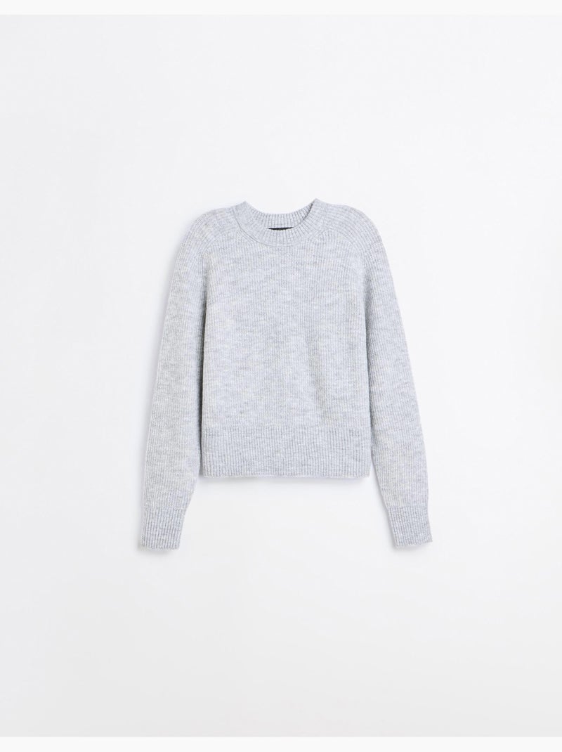 Pull tricoté, mo fashion Gris - Kiabi