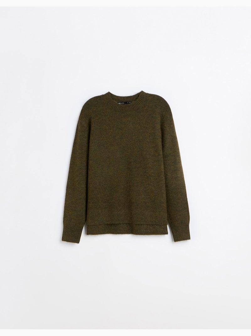 Pull tricoté, mo fashion Vert - Kiabi
