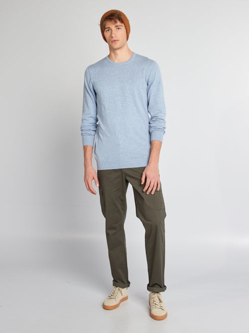 Pull uni à col rond +1m90 - Kiabi