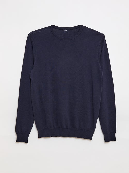 Pull uni à col rond +1m90 - Kiabi