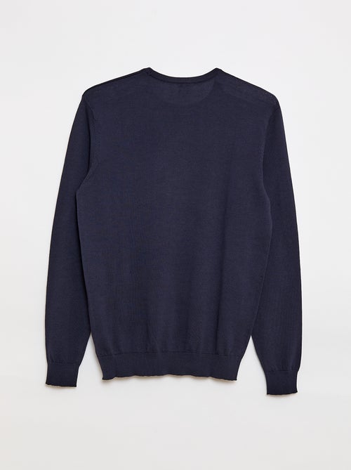 Pull uni à col rond +1m90 - Kiabi