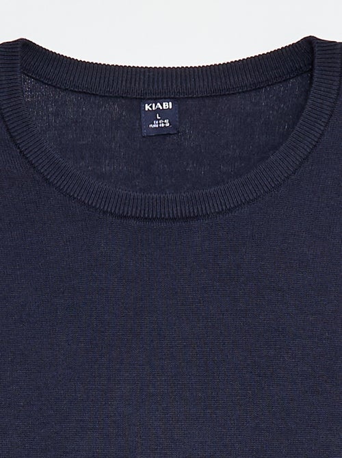 Pull uni à col rond +1m90 - Kiabi
