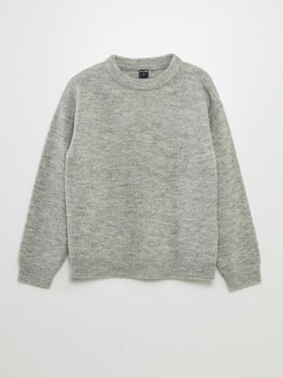 Pull uni en maille