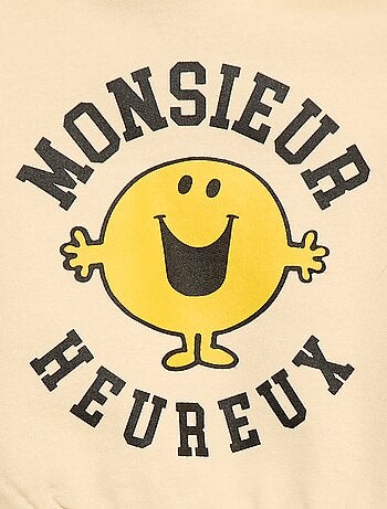 Pull uni 'Monsieur Madame' en coton