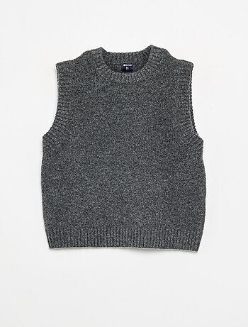 Pull uni sans manches