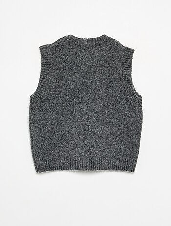 Pull uni sans manches