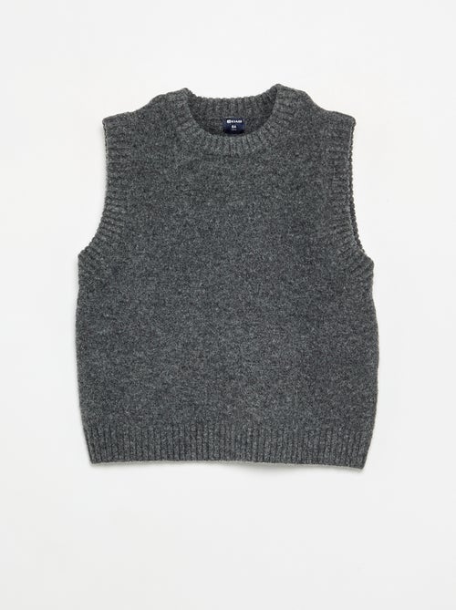 Pull uni sans manches - Kiabi