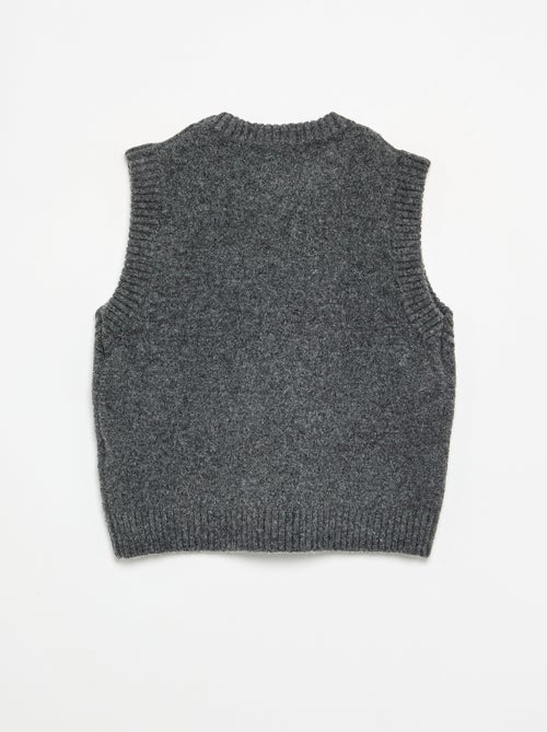 Pull uni sans manches - Kiabi