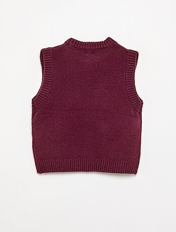 Pull uni sans manches