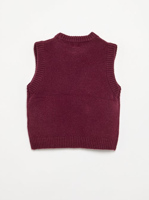 Pull uni sans manches - Kiabi