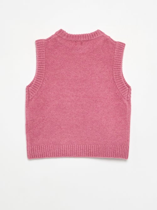 Pull uni sans manches - Kiabi