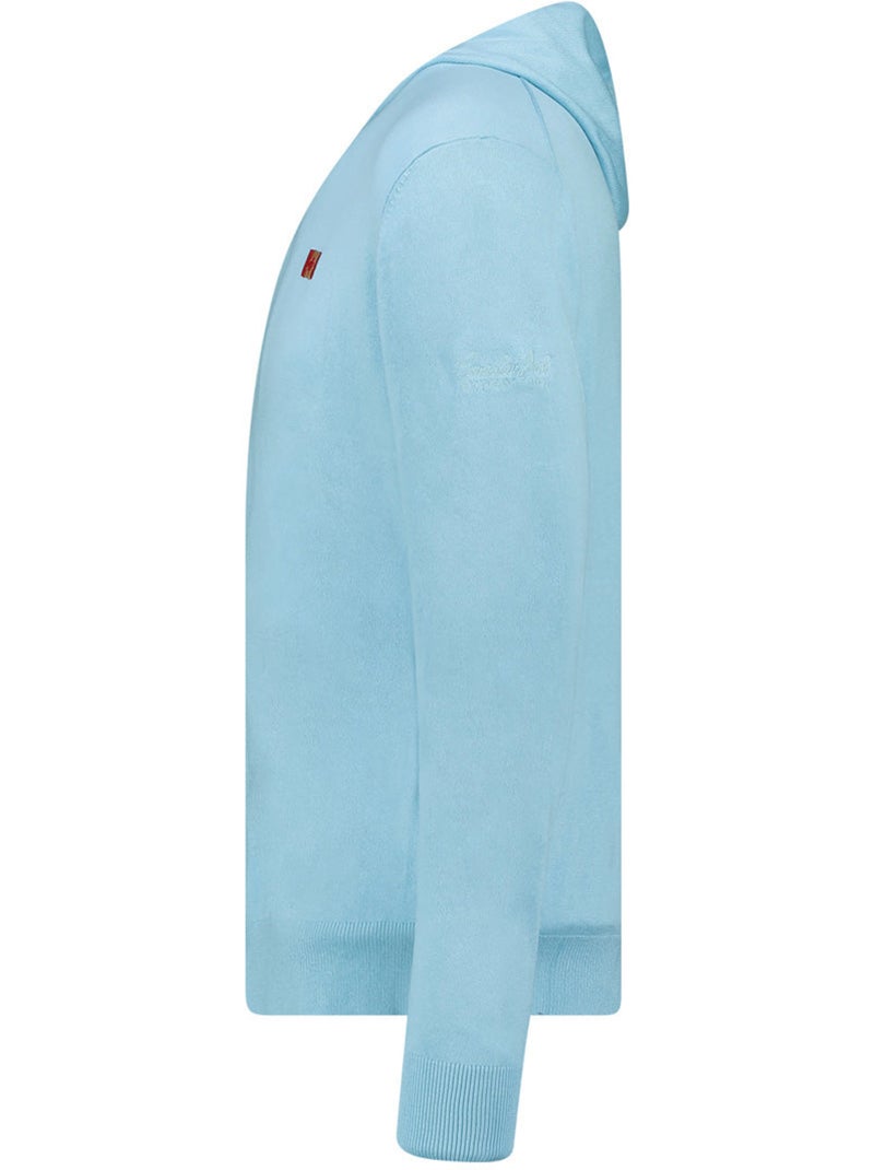 Pull zippé à capuche felinoodeak – canadian peak Bleu ciel - Kiabi