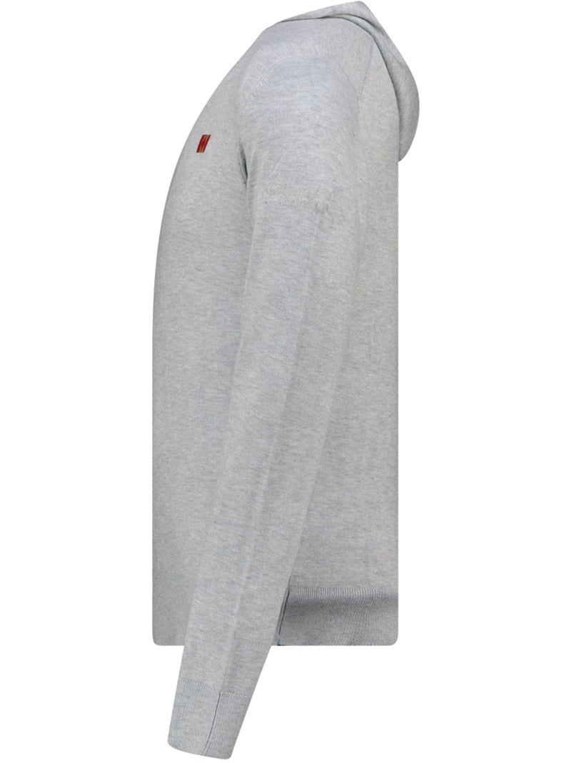 Pull zippé à capuche felinoodeak – canadian peak Gris clair - Kiabi
