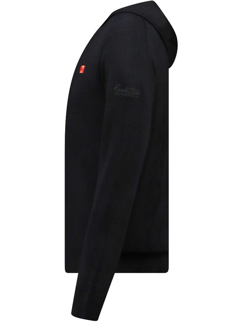 Pull zippé à capuche felinoodeak – canadian peak Noir - Kiabi
