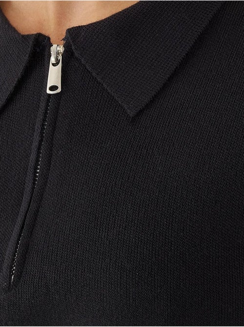 Pull zippé à col polo - Kiabi Pull zippé à col polo - Kiabi