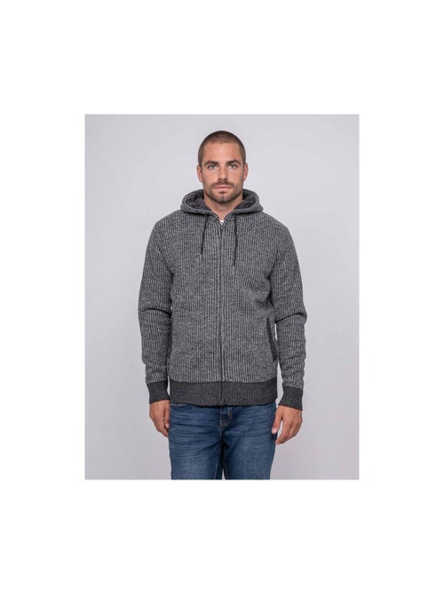 Pull zippé capuche liteddy - Kiabi Pull zippé capuche liteddy - Kiabi