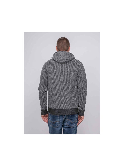 Pull zippé capuche liteddy - Kiabi Pull zippé capuche liteddy - Kiabi