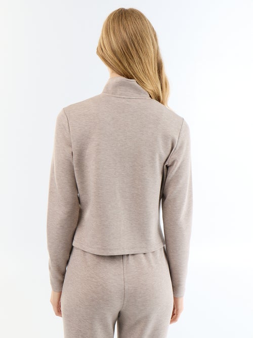 Pull zippé col montant - Kiabi